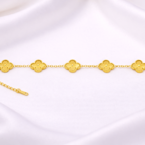 Golden Blossom Link Bracelet
