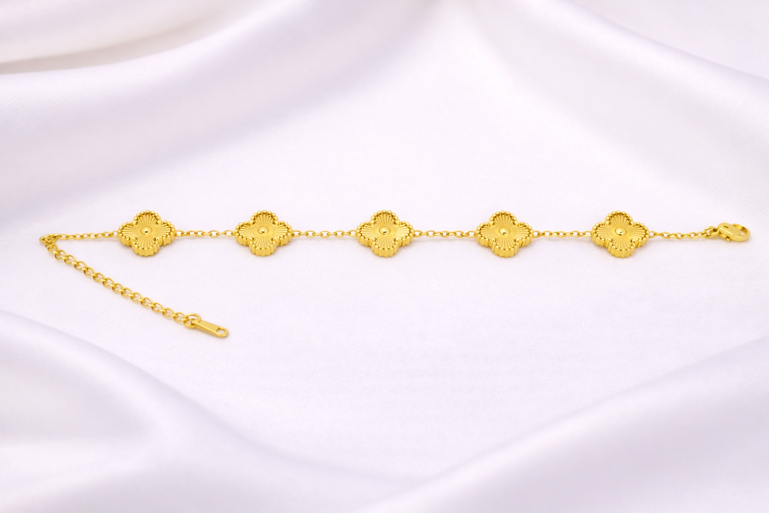 Golden Blossom Link Bracelet