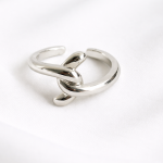Serenity Knot Silver Ring
