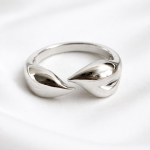 Elysian Curve Silver Ring
