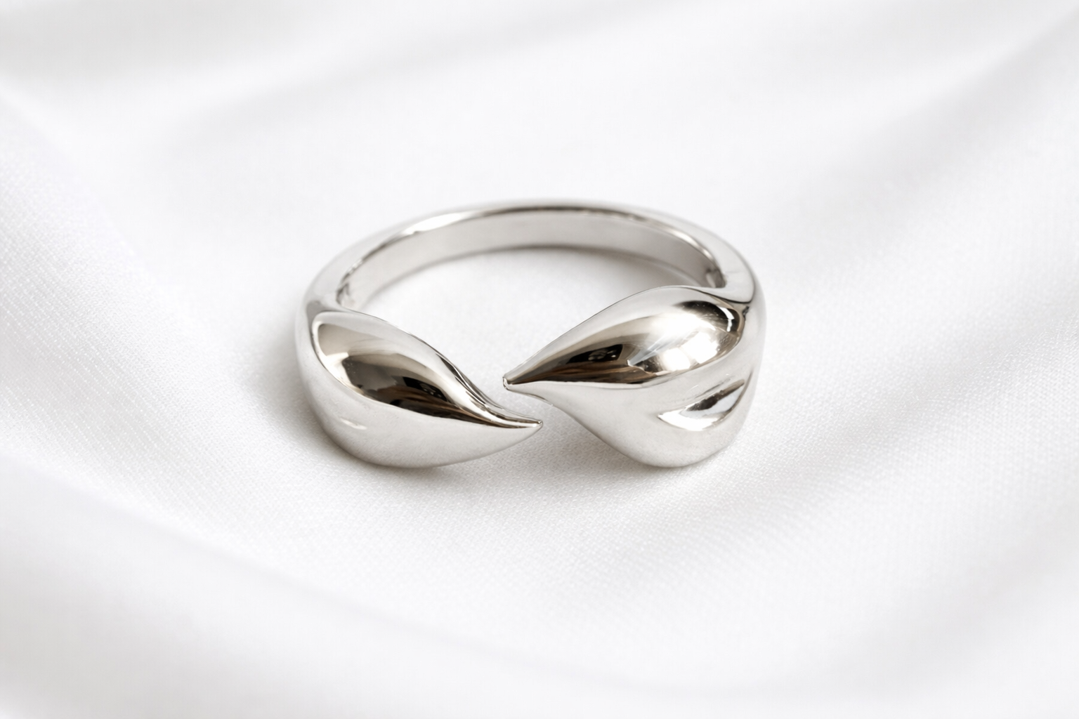Elysian Curve Silver Ring