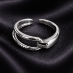 Axis Loop Silver Ring